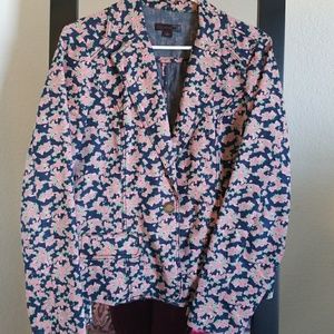 Women's floral jean jacket